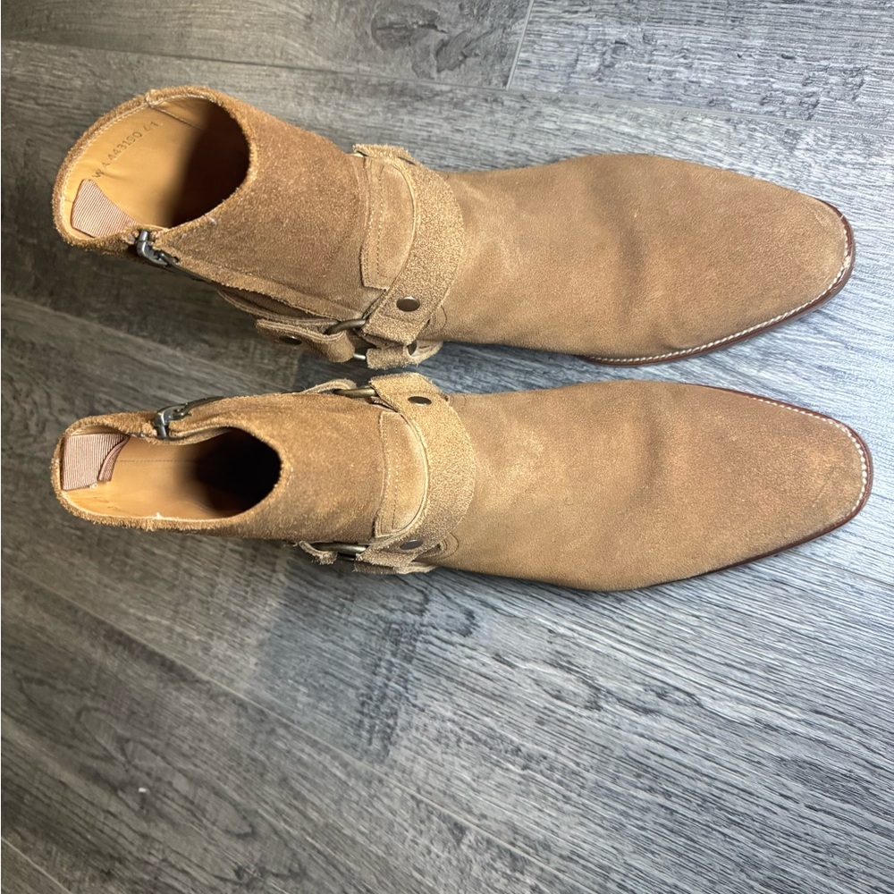 Saint Laurent Wyatt Suede Boots With Original Box - Picture 3 of 8